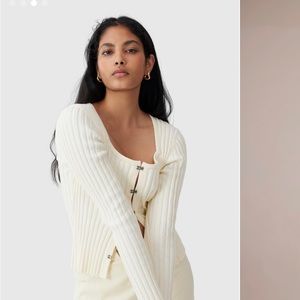 NWT C/meo collective Ever After Knit Top - Butter